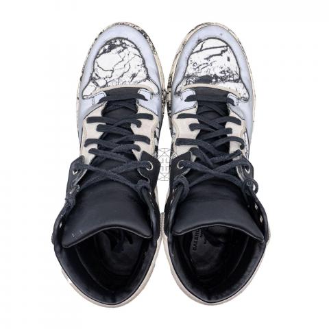 Balenciaga marble sale high top sneakers